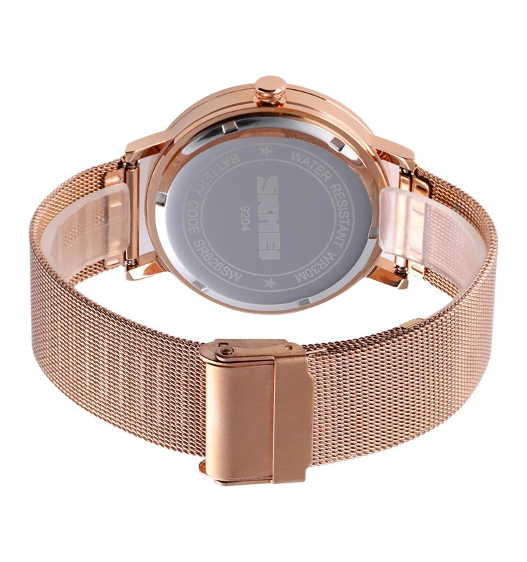 SKMEI men quartz watch wristwatches special design stainless steel case back watch fashion quartz watch for men