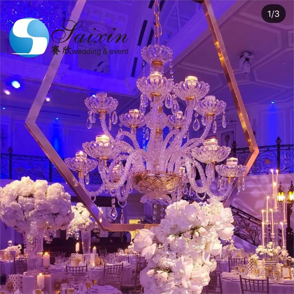 ZT-405G Hot sell wedding event centerpiece  tall candle holder stand