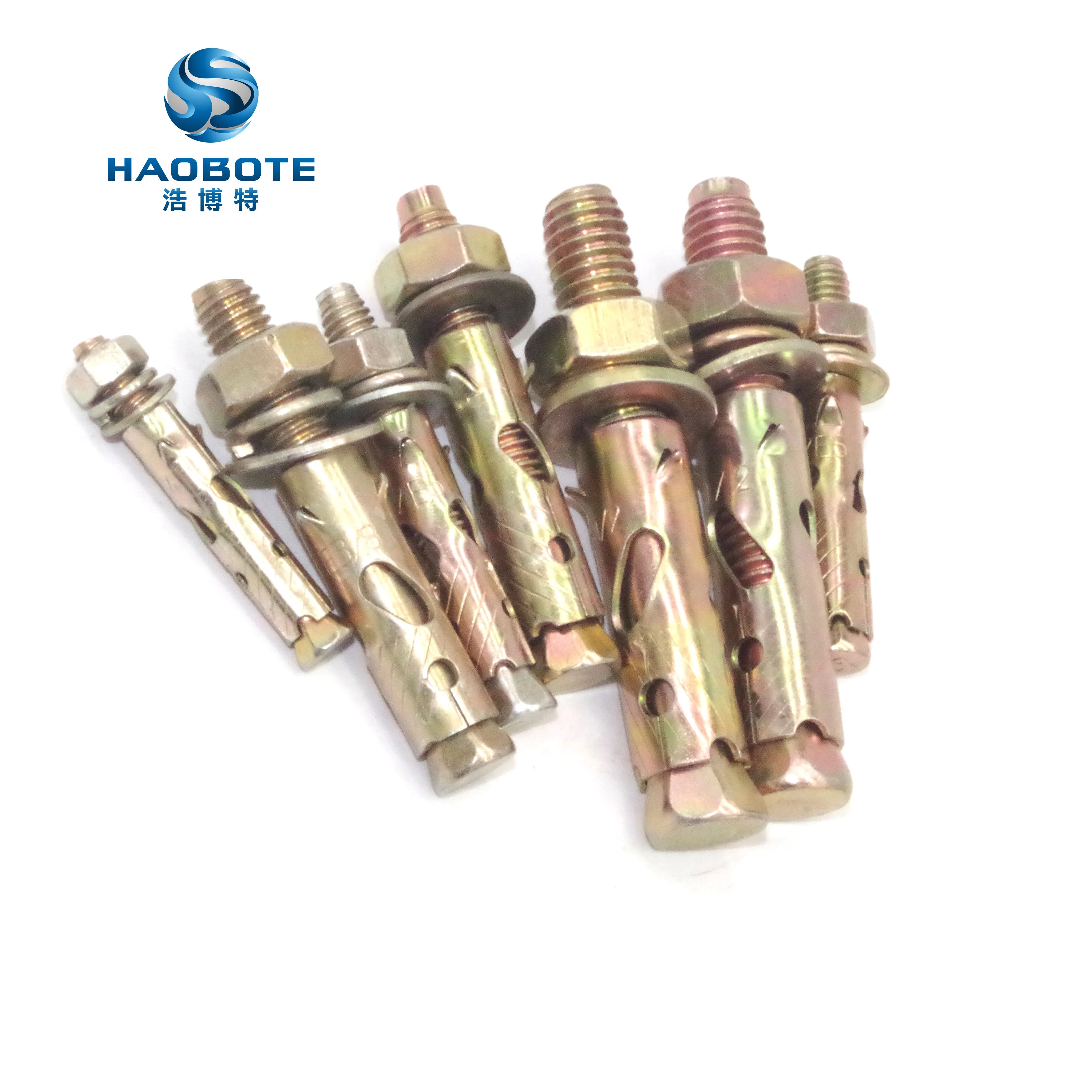 
High strength sleeve anchor antiskid shark fin anchor/Antiskid Fin Expansion Sleeve Anchor Bolt, zinc plate,grade 6.8 