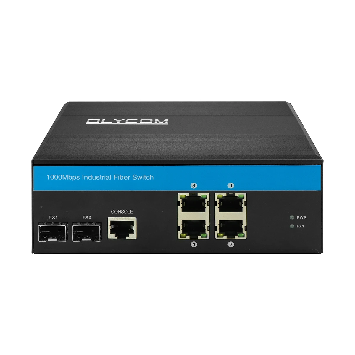 2 Fiber+4 UTP outdoor 10/100/1000Mbps  Managed   Industrial PoE Fiber Switch