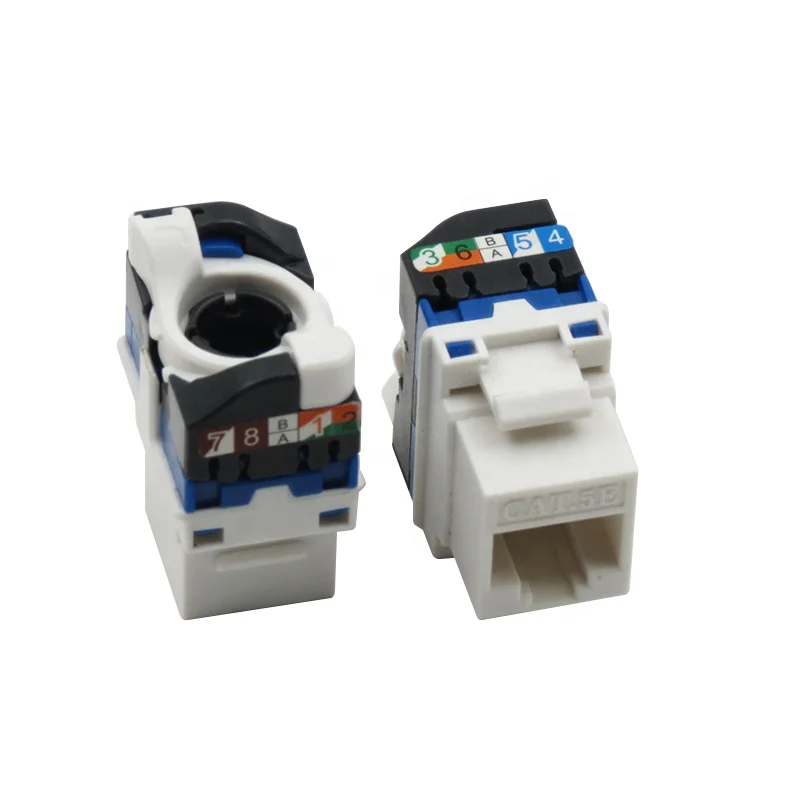 RJ45 Cat6A AMP keystone jack UTP toolless 8p8c keystone module
