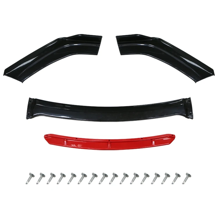 Car Parts 4pcs Front Bumper Lip Splitter Body Kit Fit For Honda Audi Nissan Infiniti Chevrolet Ford Protection Splitter Spoiler