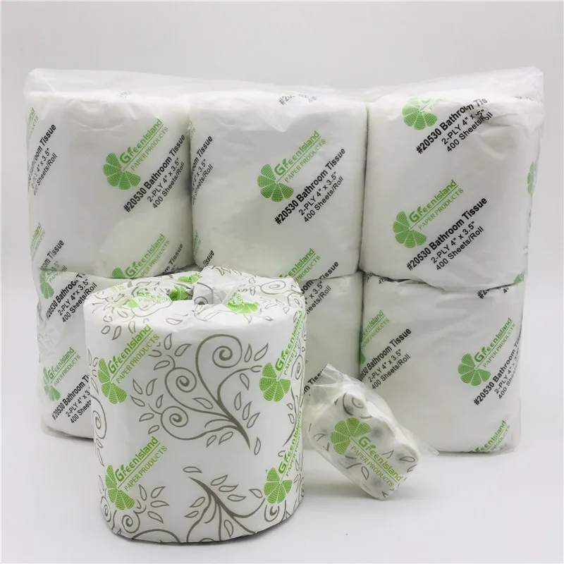 Wholesale custom christmas printed wrapping paper toilet paper