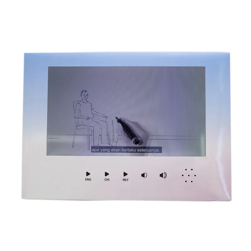  Цифровые lcd Видео брошюры 10 дюймов ips в бумажных поделках для