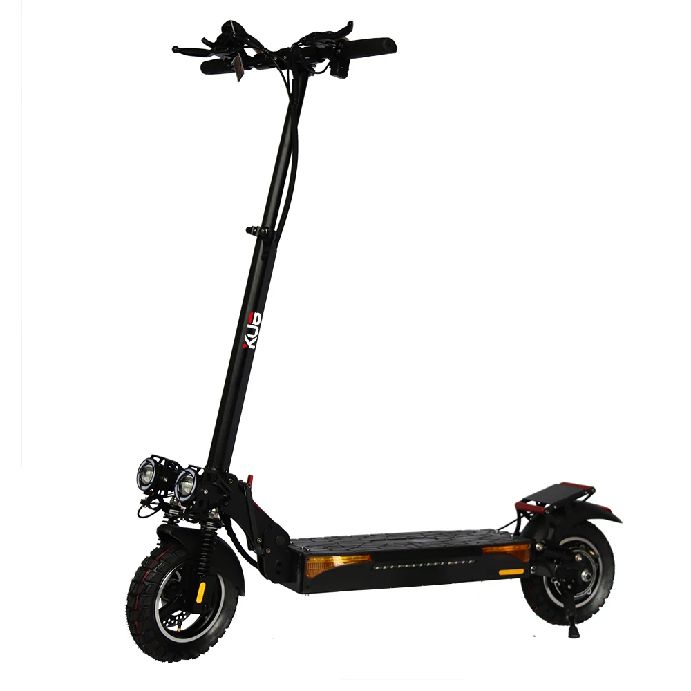 New 48v 800w Rear Motor Foldable Electric Scooter with 10 inch Off-road Wide Tire EU US Warehouse for Sale