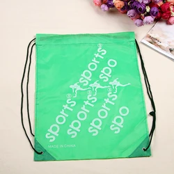 Wholesale Shopping Gym Sport Outdoor 210d Polyester Promotional Gift Drawstring Packaging Bag