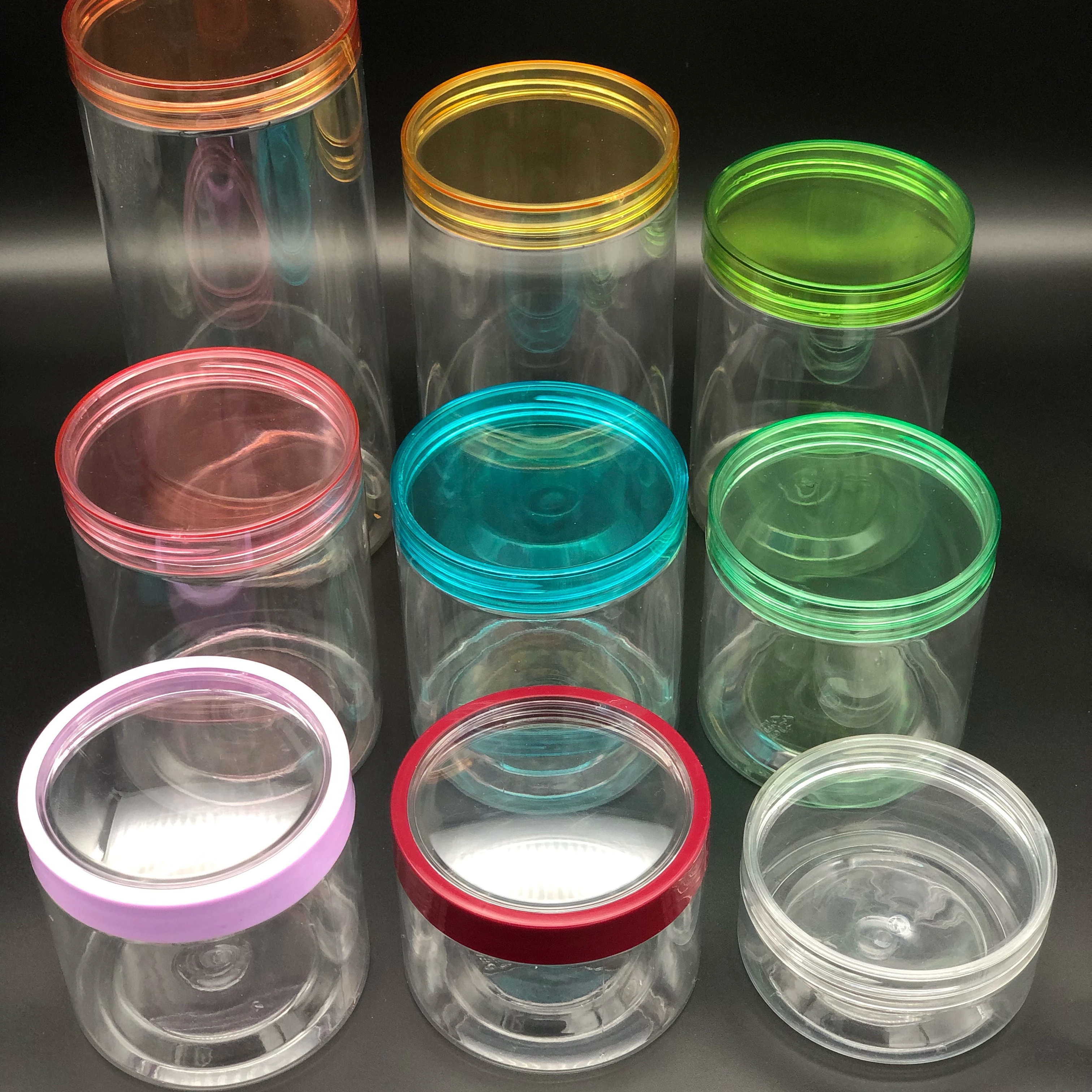 Good Quality Food Storage Plastic Jars With Screw Top