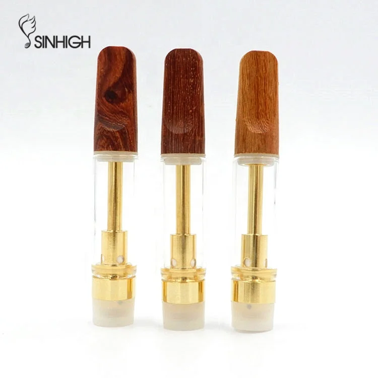  Sinhigh Gold CBD картридж для электронных сигарет с деревянным наконечником керамический 510 1