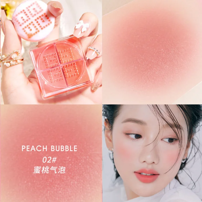 Low Price OEM/ODM Private Label Cheek Blusher Compact Powder Soft And Delicate Makeup Loose Blush