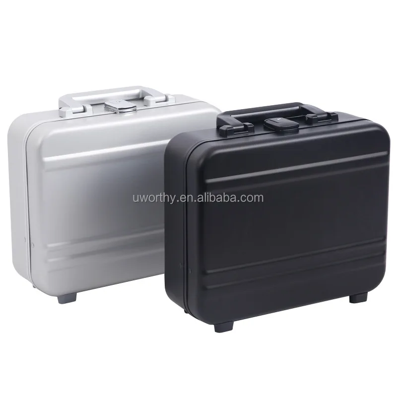 High Quality Lightweight Pure Aluminum Material Custom Foam or PU Leather Inside Hard Aluminum Attache Briefcase PC Case