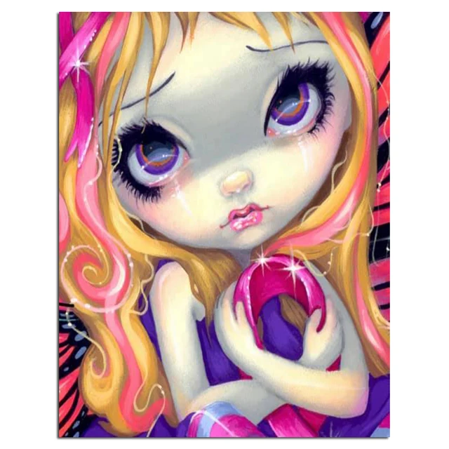YIWU LANSURE 5d Diy Full Drill Round Square AB Diamond Painting girl fairy Pictures Embroidery Cross Stitch Mosaic Home Decor