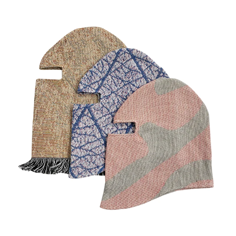 Дизайнерская Гобеленовая Лыжная маска и Балаклава унисекс модная для лица тканый