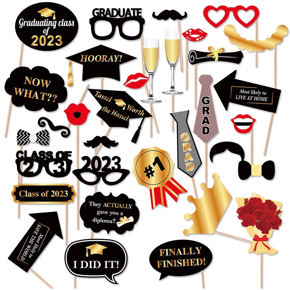 2023 Graduation Party Decorations Ceremony Props Photo Background Party Supplies Decorations Graduation Photo Props