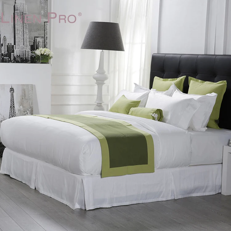 Eliya Manufacturers 100% Cotton 300Tc Plain White Fabric For Hotel Bed Linen Usa Size Bed Sheet Set