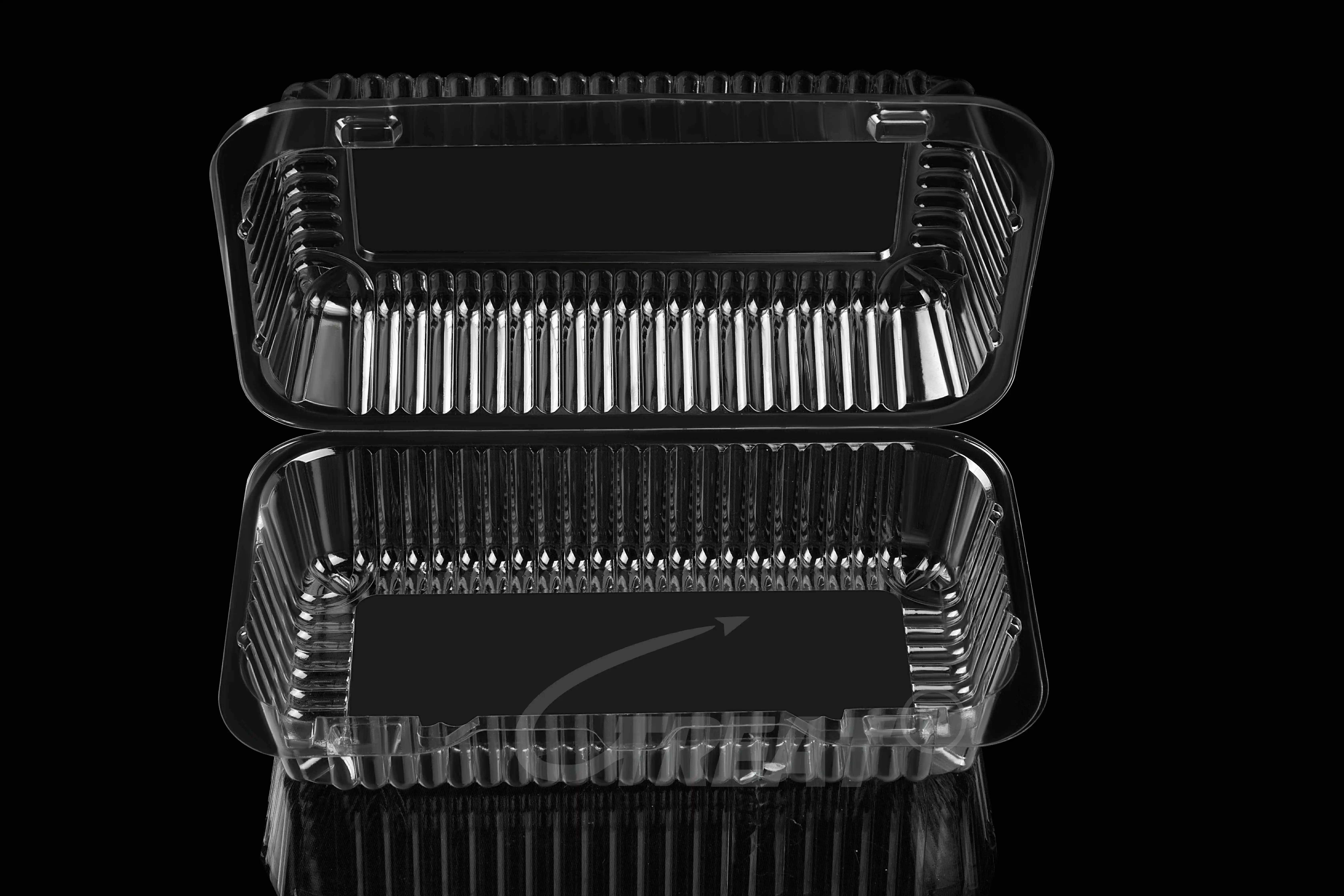 Biodegradable sugarcane PLA packaging disposable food storage container salad fruit Clamshell Boxes for keeping fresh