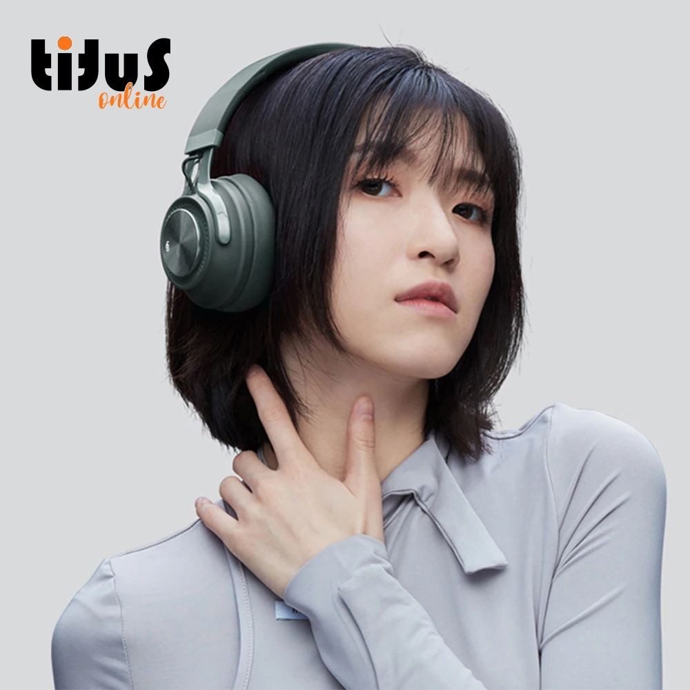 A01 ANC On The Ear Headphone For Studio Wireless Dj Headset Extra Bass Silent Disco Headphones Led Noise Cancellation