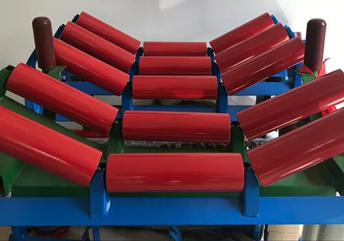 Waterproof Heavy Duty Mining Belt Steel Drive Carrier Conveyor Roller With Frame