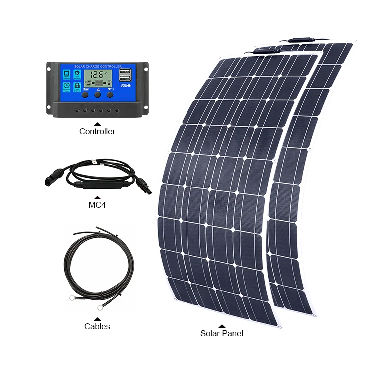JTN Factory price OEM 200 watts 12 volt 270w 380w 400 watt 500 watt flexible solar panels