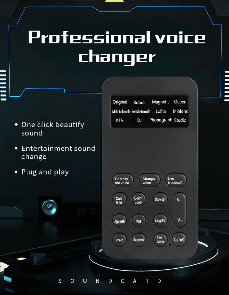 Mini Portable Venus 8 Language Replacement Device Audio Card Sound Tripper Online Chat Singing