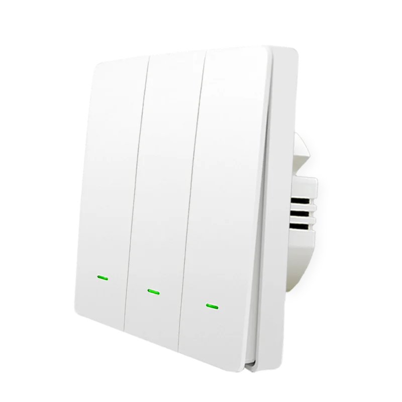 China factory  switch dimmer X713A 3gang Button EU Standard  Without N line Tuya Zigbee Light Switch sample