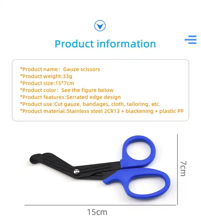 15cm Bandage Scissors Medical Shears Trauma Gauze Emergency First Aid Nurse Scissors