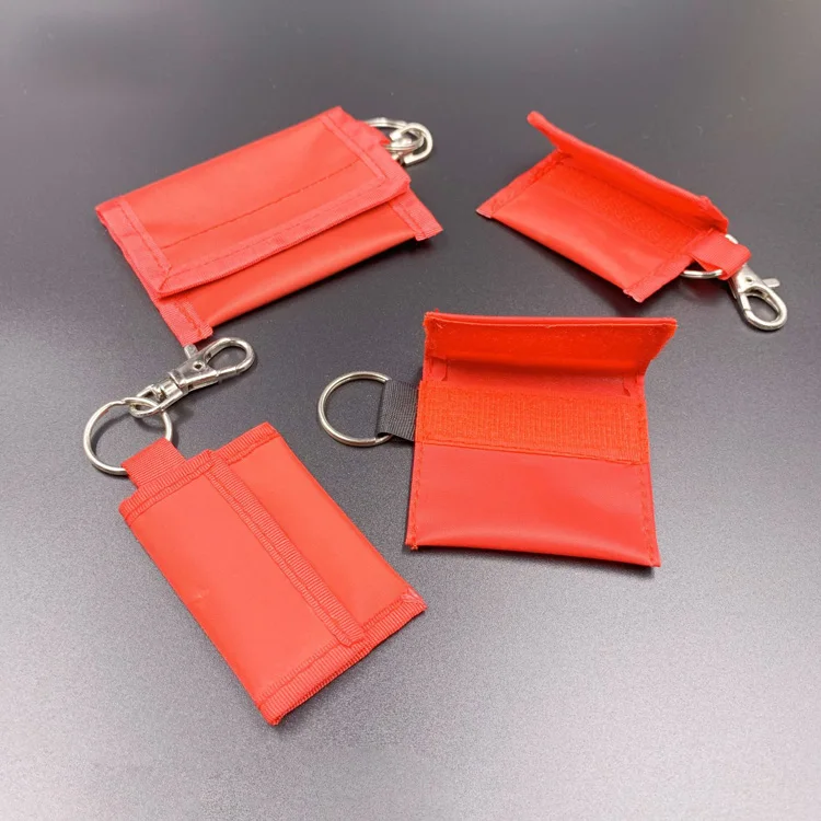 MM-CPR007 Mouth to Mouth Portable CPR pocket first aid kit in custom logo printing nylon bag for Gift