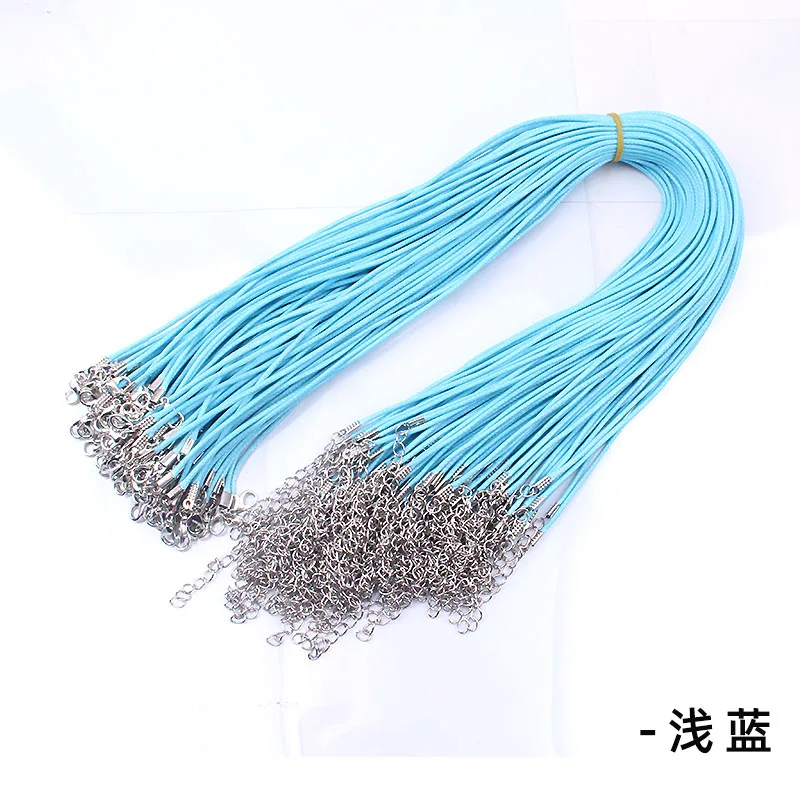 DIY Jewelry Accessories Mobile Shell Decoration Leather Cord Necklace Korean Lobster Clasp
