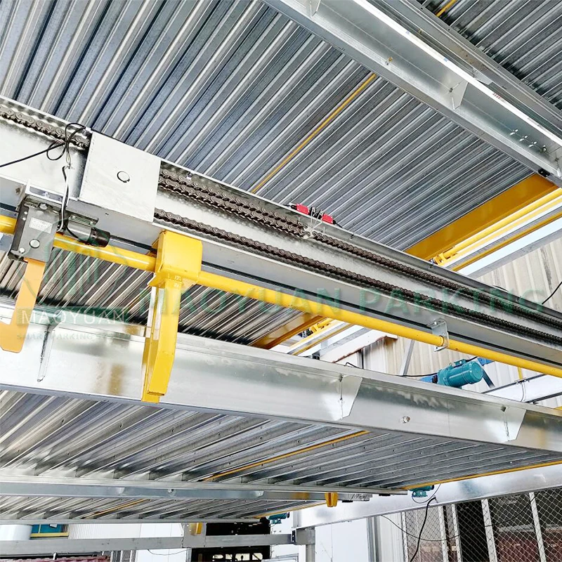 Motor and chain drive parking solution multilevel car parking system