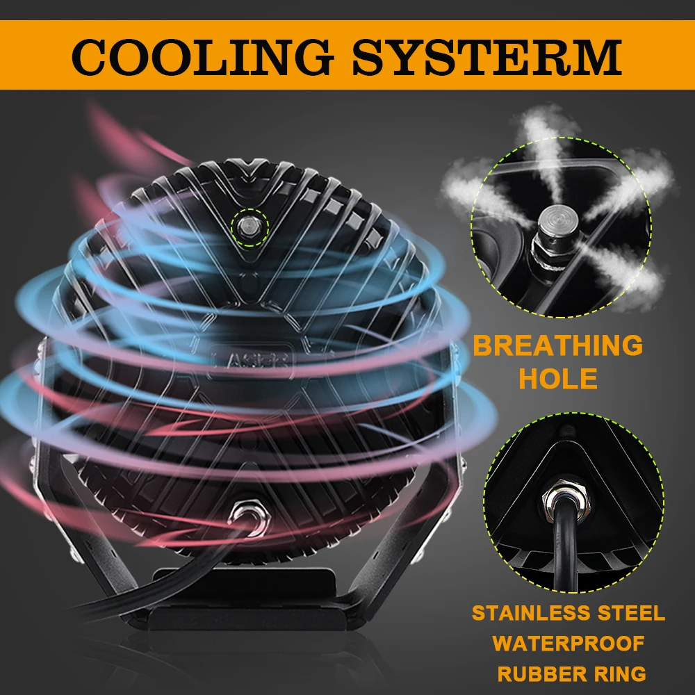 1Lux@2000m High power Spot 9inch Laser Off road led driving light