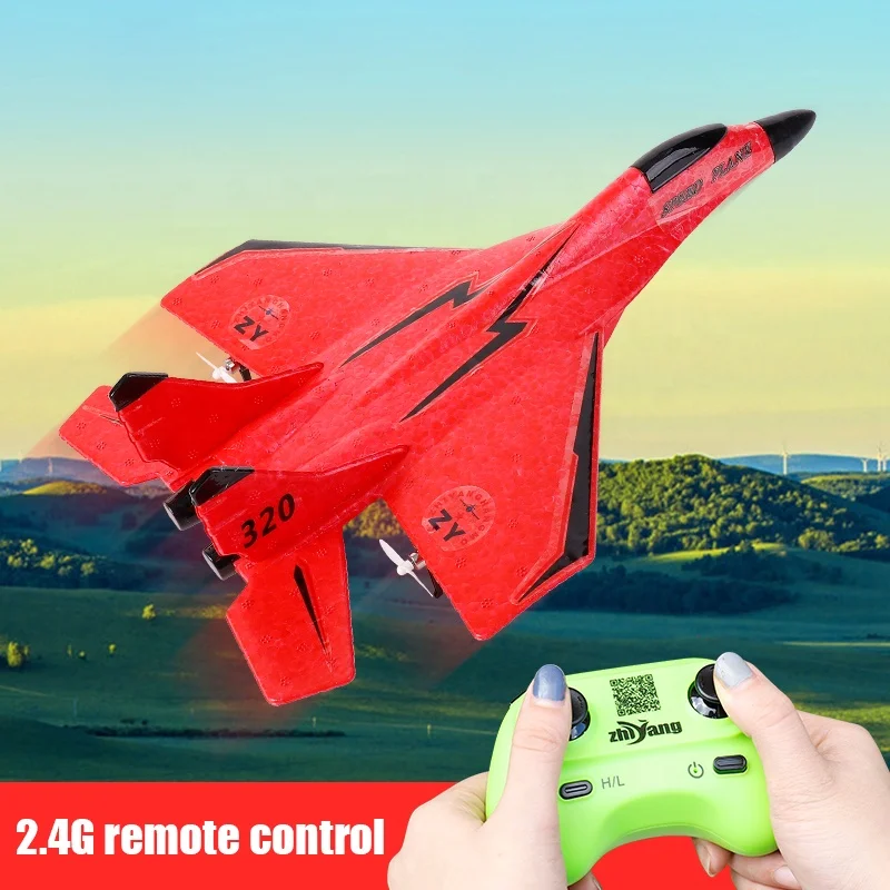 2.4G Glider RC Drone RTF MIG 320 Fixed Wing Airplane Hand Throwing Foam Dron Remote Control jet outdoor rc plane toy