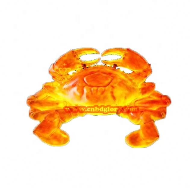 Seafood restaurant Public night scene light Decoration Art design Marine Animal Fiberglass Lobster Sculpture