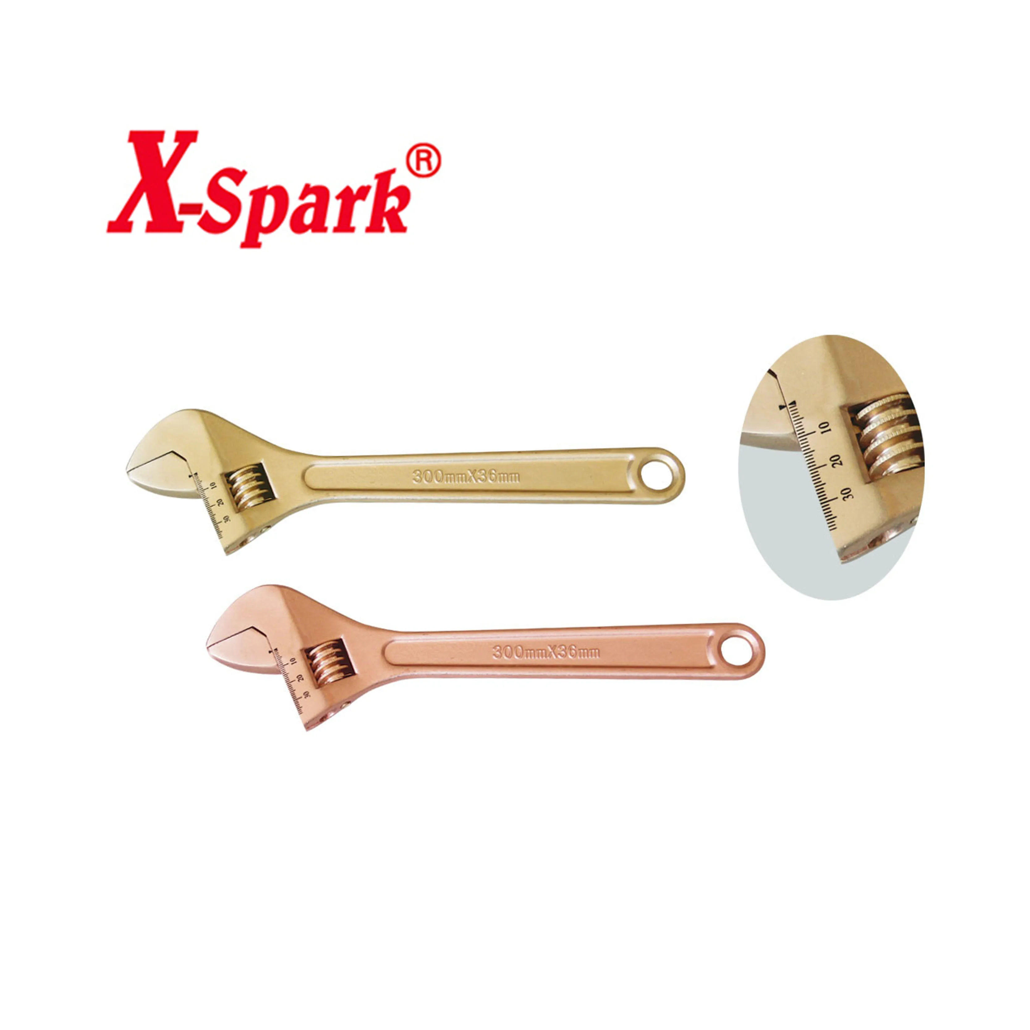 X-SPARK ATEX Non Sparking Non Magnetic Explosive Environment Explosion-proof three-way adjustable wrench