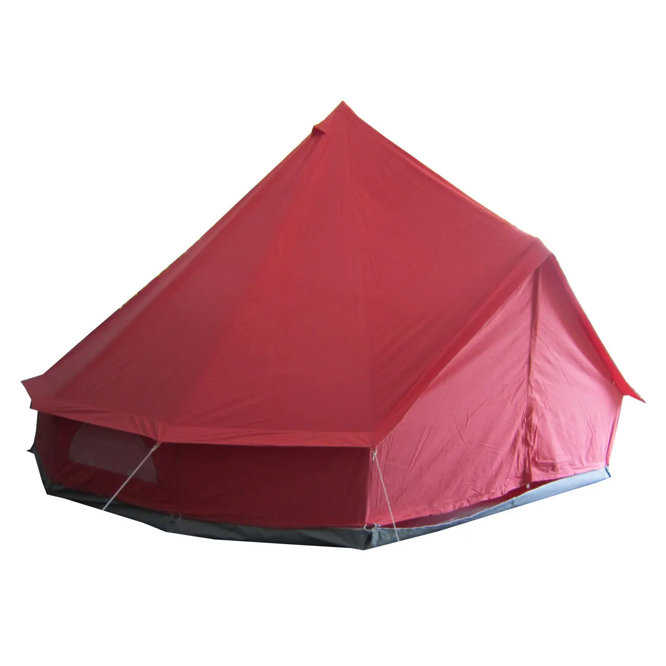 Luxury bell tent mesh wall 3m 4m 5m 6m 7m waterproof canvas fabric family camping tent