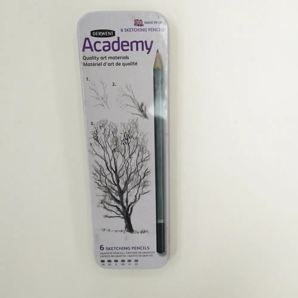 6 шт. металлический пенал с лотком