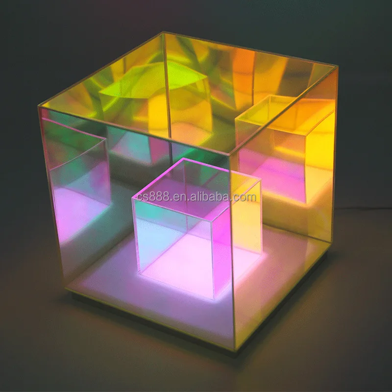 Прямая поставка с фабрики кубическая лампа rubik для спальни дивана настольного компьютера RGB атмосферная акриловая Волшебная