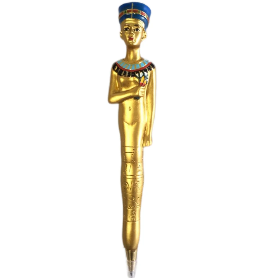 Egyptian Mask of King TUT Pharaoh Sarcophagus Pyramid Coffin Ballpoint Pen Figural Gods of Egypt Theme Stationery Pens
