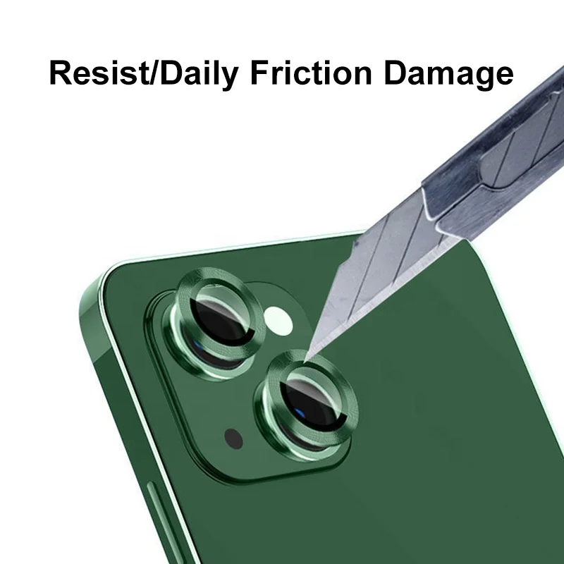 Camera Lens Tempered Glass Screen Protector Phone Lens 9H Individual Aluminum Alloy For iPhone 14 13 12 11 Pro Pro Max Plus Mini