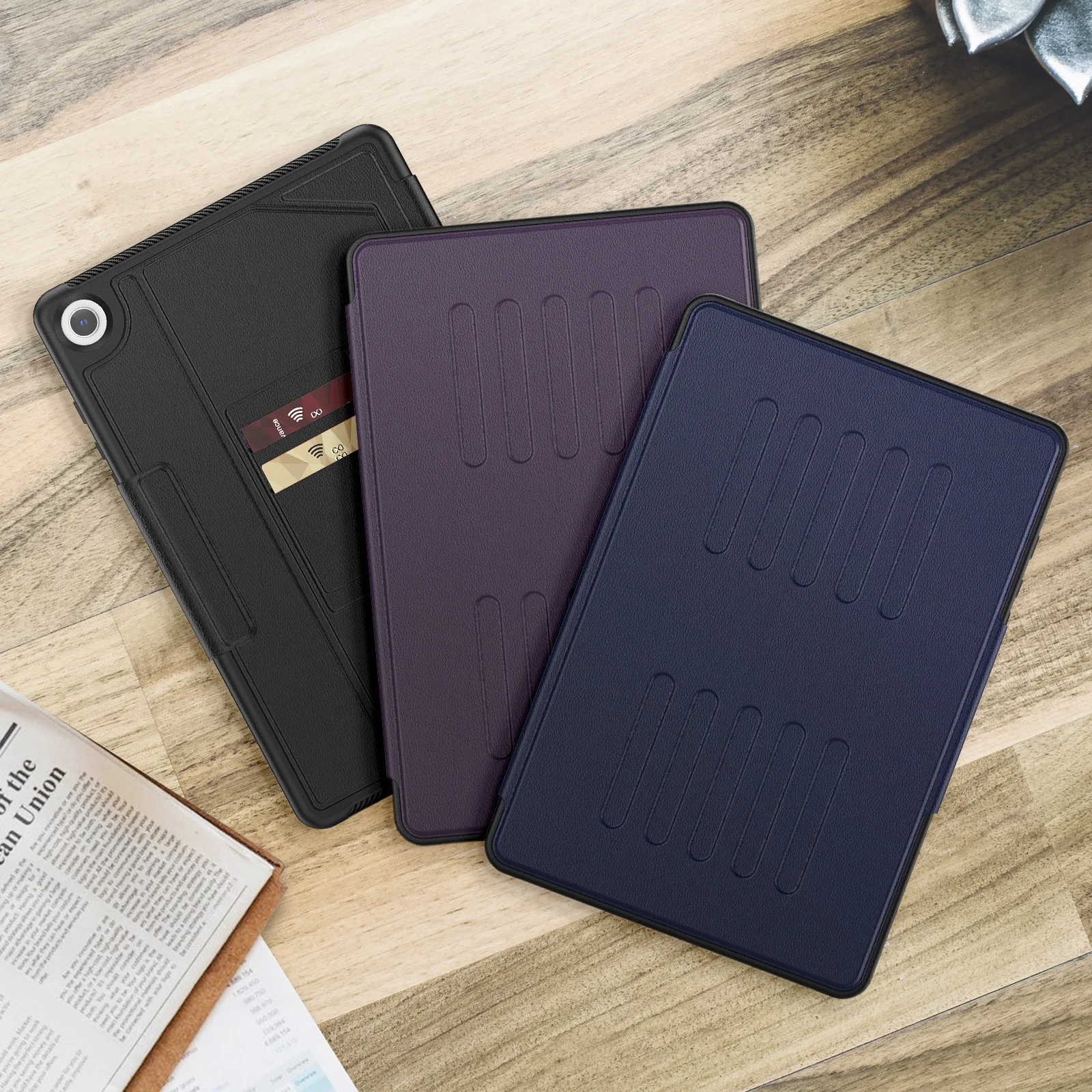 Магнитный смарт-чехол с подставкой и для карандашей ноутбука Galaxy Tab A9 Plus 11 дюймов 2023(SM-X210/X216/X218)