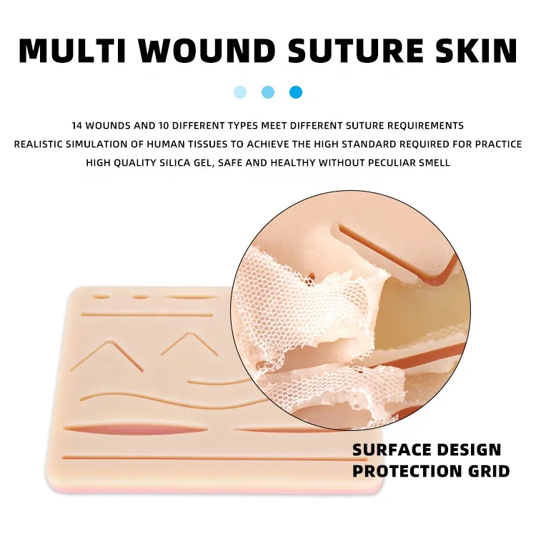 Wholesale high quality Premium High Quality Surgical Suture Practice Kit for Medical Students Suture Training with Suture Pad