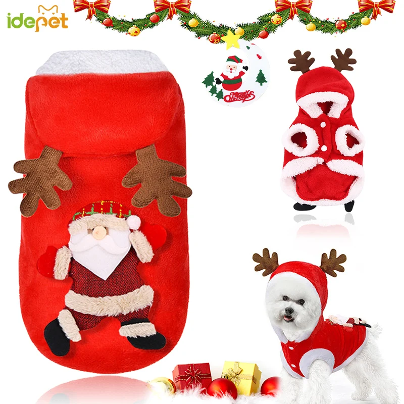 Christmas Dog Clothes Dogs Coat Winter Halloween Costume for Small Big Dogs Hoodies Pet Clothing