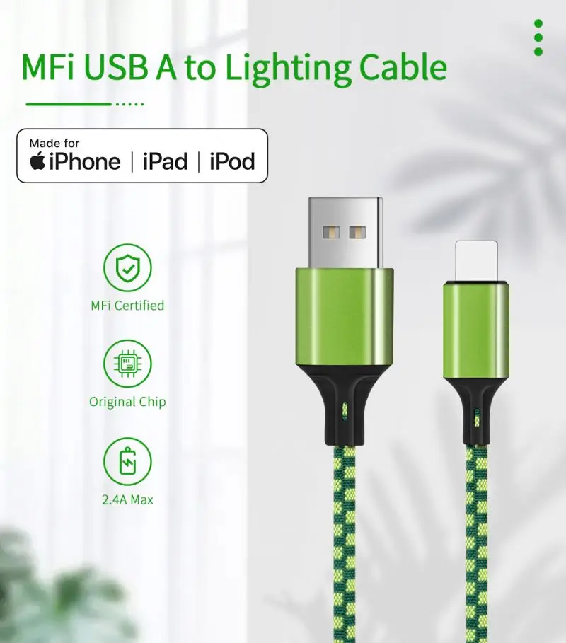 Best Selling Products 2021 in USA Amazon 1m 2m 3m  MFi Certified Original USB Cable Fast Charger Data Charging Cables For iPhone