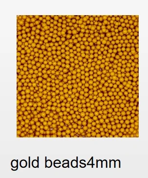 Hot Selling Golden Round Sugar Beads Donut Cake Decorations Sprinkles Edible Candy