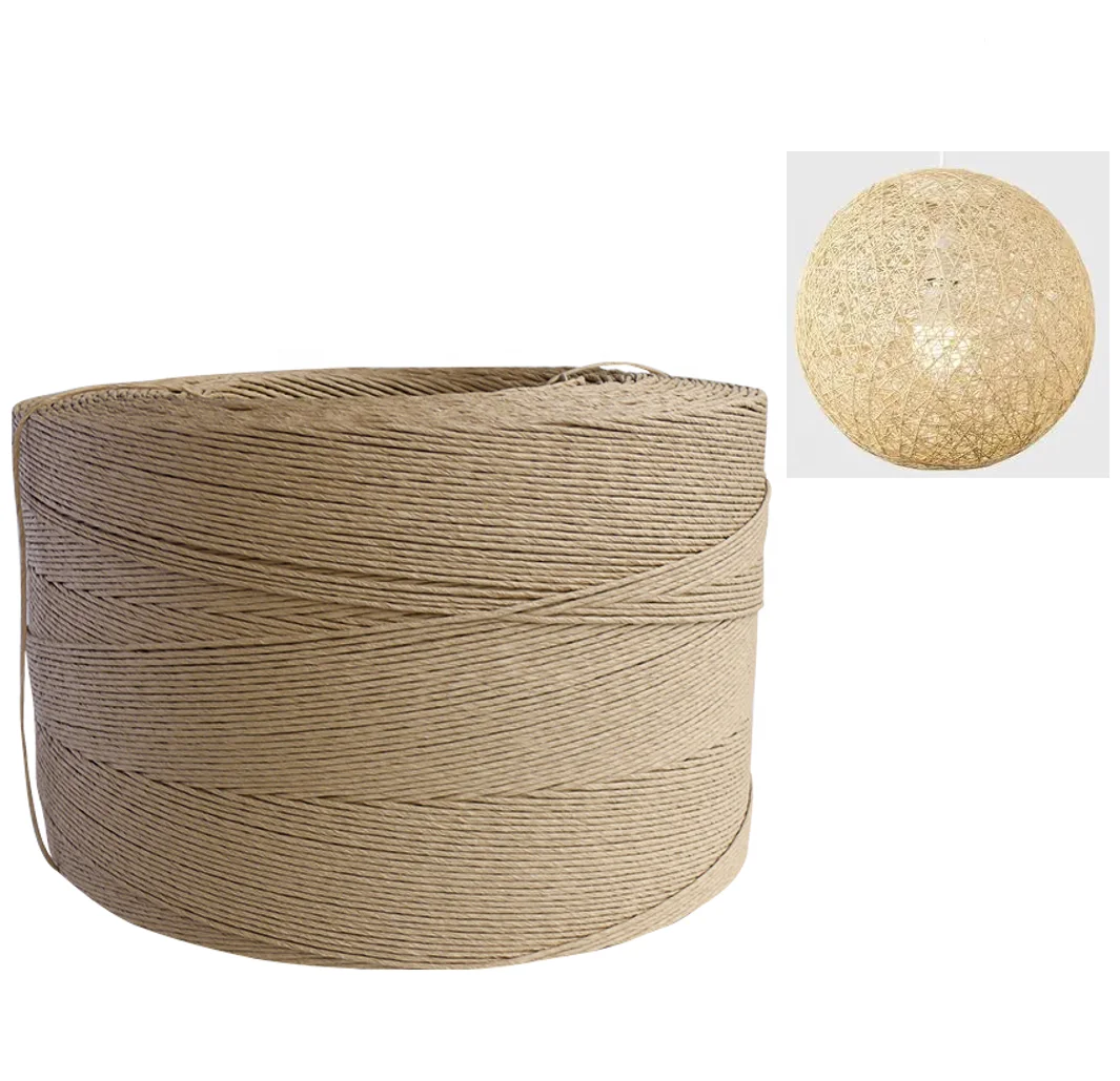 Twisted Paper Yarn 100% Plant Fiber Made  1mm 1.5mm 2mm 2.5mm 3mm 3.5mm 4mm Twisted Paper Yarn