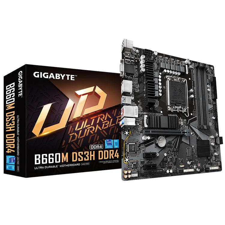 GIGABYTE B660M DS3H DDR4 Motherboard Supports LGA 1700 Socket 12th Gen Intel Core Series CPU With DDR4 128G Memory