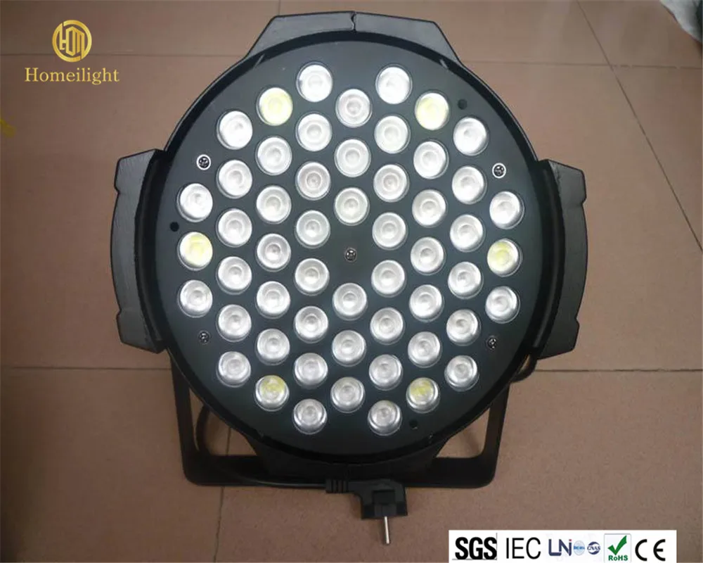  Профессиональный DMX512 сценический свет 3 Вт * 54 шт. активный звуковой теплый белый для свадьбы вечеринки диджея диско бара