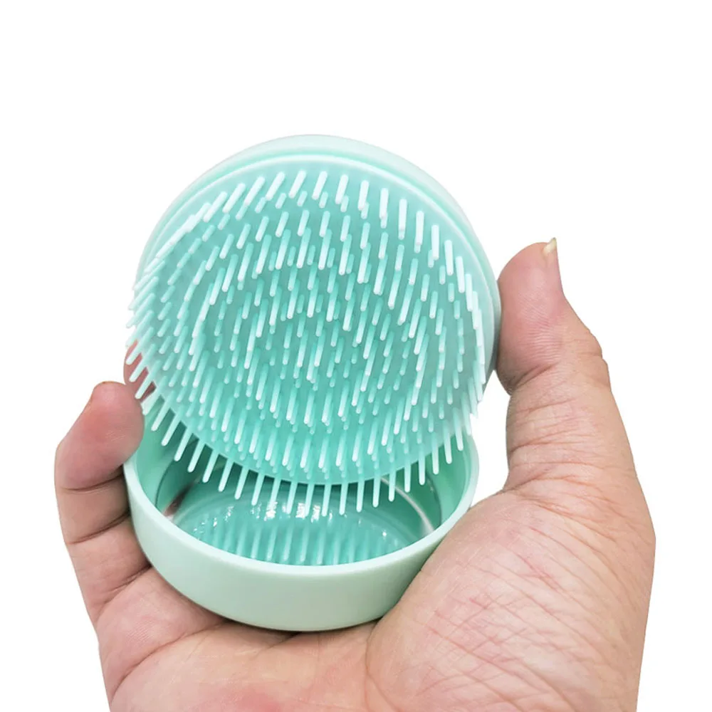 Private Label Portable Round Pocket Comb Small Size Travel Scalp Massage Hair Brush With Mirror