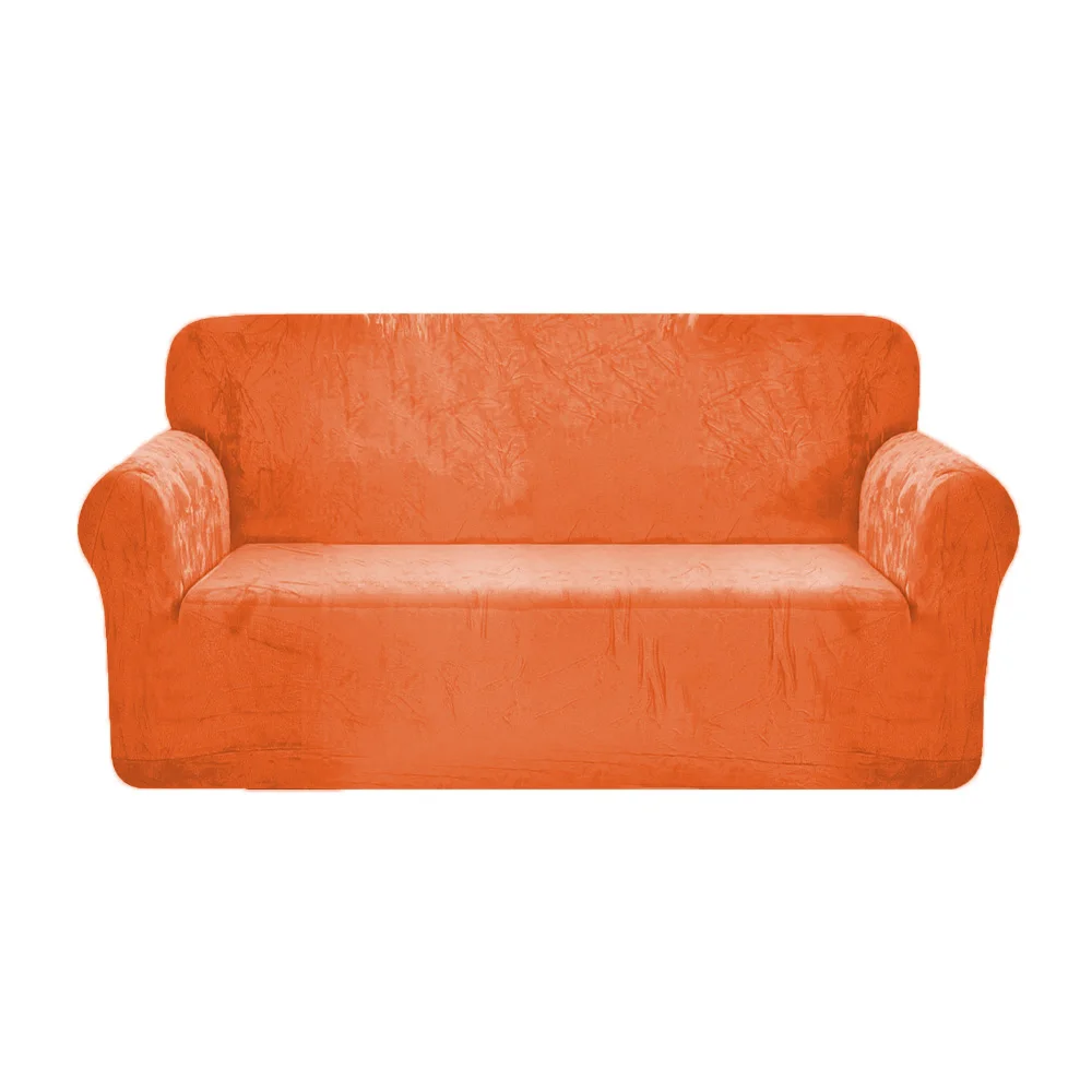 Luxury Velvet Sofa Cover 3 Seat Sofa Slipcover Universal Velvet Stretch Sofa Cover Slipcover Elastic Cover