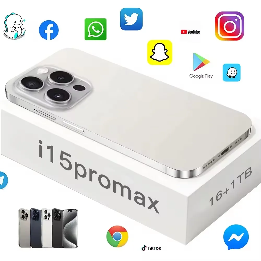 Smartphonephone 15 Pro Max 12gb+512gb Smartphone 5g Smartphone 6.7inch Screen Dual Sim Card I 15 Phone 15 Pro Max 5g De Smart