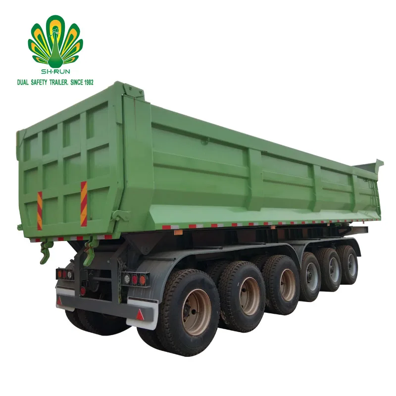 SHENGRUN 100 ton dump trailer tipper trailer 100ton 6 axel dump trailer for sale