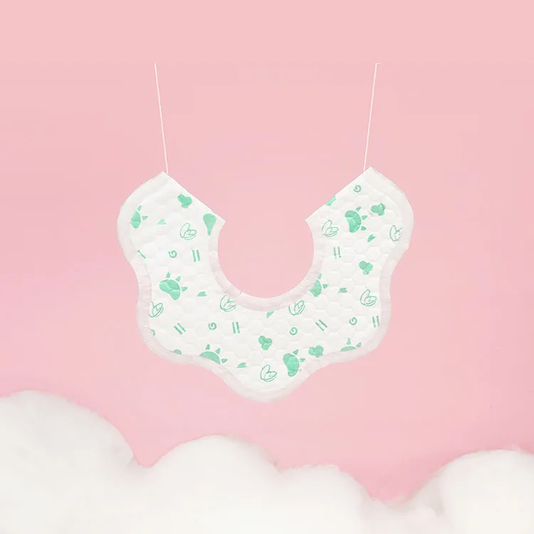 
customised ruffled soft bandana drool luvable friends baby girl boy bibs set 